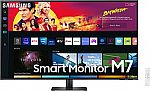 SAMSUNG 43" M70B Series 4K UHD USB-C Smart Monitor & Streaming TV (2022, LS43BM702UNXGO) $314