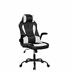 Lifestyle Solutions Viceroy High Back Swivel Gaming Chair (Black & White) $68