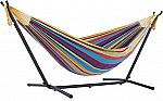 Vivere Double Cotton Hammock w/ Steel Stand $51.88