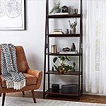 Amazon Basics Modern 5-Tier Ladder Bookshelf Organizer $35