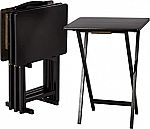 4-Pack Amazon Basics Classic TV Dinner Folding Tray w/ Storage Rack $29