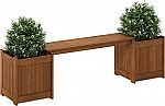 Furinno Hardwood Flower Box with Seater $39.24