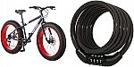 Mongoose Dolomite Mens Fat Tire Mountain Bike, 26-Inch Wheels + Lock Cable $204.70, Women's 26" Bike $172