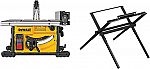 DeWALT 8-1/4" 15 Amp Compact Jobsite Table Saw with Stand $289.85