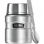 Thermos Stainless King 16-Oz Food Jar with Folding Spoon $17.82