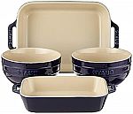 STAUB Ceramic 4-pc Baking Dish and Bowl Set $50