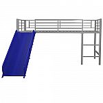 DHP Junior Twin Metal Loft Bed with Slide $134.47