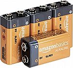 4-Pack Amazon Basics 9 Volt Everyday Alkaline Batteries $4.41