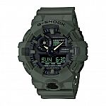 Casio G-Shock Front Button Analog Digital Resin Watch (Green GA700UC-3) $69