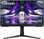 SAMSUNG Odyssey G32A 24” FHD Gaming Monitor (LS24AG320NNXZA) $129.99
