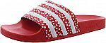 adidas Women's Adilette Comfort Sandals Slide (Red) $8.70