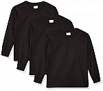 3-Pack Hanes Big Boys Long Sleeve Tee (Large) $3.98