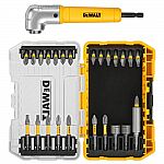DeWALT 25-Pc MAXFIT Steel Screwdriving Bit Set w/ Right Angle Adapter $19.88