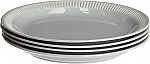 Lenox Profile Stoneware 4-Piece Dinner Plate Set (Gray) $13, 4-Pc Accent Plate $7.40