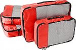 Amazon Basics 4-Pc Packing Travel Organizer Cubes Set $5.38