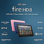 Amazon Fire HD 8 32GB Tablet (2022 release) $59.99