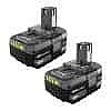RYOBI ONE+ 18V Li-Ion 4.0 Ah Battery (2-Pack) $69