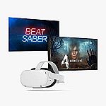 Meta Quest 2 Resident Evil 4 bundle with Beat Saber 128 GB — Advanced All-In-One Virtual Reality Headset $299.99