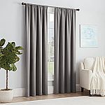 Eclipse Solid Thermapanel Modern Room Darkening Rod Pocket Window Curtain $4.85