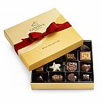 Godiva Assorted Chocolate Gold Gift Box, Red Ribbon, 19 pc $20.40 (40% Off)