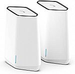 NETGEAR Orbi Pro WiFi 6 Tri-Band Mesh System (SXK50), Router with 1 Satellite Extender $140