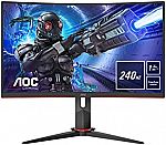AOC C32G2ZE 32" Curved Frameless FHD Gaming Monitor $199.99