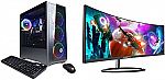 CYBERPOWERPC Gamer Xtreme VR Gaming Desktop (i5-11400F 8GB RTX 2060 512GB) & Sceptre Curved 30" UltraWide Gaming Monitor $949