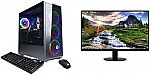 CYBERPOWERPC Gamer Xtreme VR Gaming Desktop (i5-11400F 8GB 500GB RTX 3050) & Acer SB220Q bi 21.5” FHD Monitor $749.98