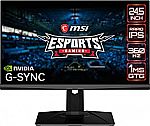 MSI Oculux NXG253R 25" FHD 360Hz Gaming Monitor $199.99