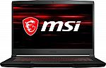 MSI GF63 15.6" FHD Gaming Laptop (i5-10300H, GTX 1650 MaxQ, 8GB, 256GB SSD, GF63222) $440.99
