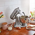 KitchenAid Artisan 5 qt. Stand Mixer & Flex Edge Beater Bundle $241 and more