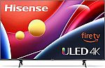 Hisense 58" ULED U6 Quantum Dot LED 4K Smart TV $400