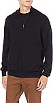 Amazon Essentials Men's Full-Zip Cotton Sweater $13.60