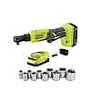 Ryobi ONE+ 18V 3/8" 4-Position Ratchet Kit + 10-Pc Socket Set + Battery + Charger $79