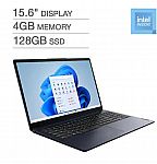 Lenovo IdeaPad 15.6" 1080p Laptop: Intel N6000, 4GB, 128GB $199.99