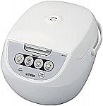 TIGER JBV-A10U 5.5-Cup (Uncooked) Micom Rice Cooker with Food Steamer Basket $68.99