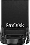 SanDisk 256GB Ultra Fit USB 3.1 Flash Drive $18