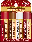 4-Pack Burt’s Bees Lip Balm $7.80 & More