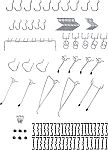 51-Piece Amazon Basics Pegboard Hooks & Organizer Assortment $6.60