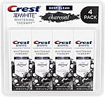 4-pk Crest 3D White Charcoal Deep Clean Toothpaste, 4.1oz $9.97