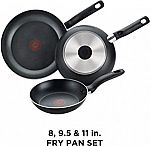 T-fal Specialty 3 PC Initiatives Nonstick Fry Pans $18