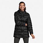 Eddie Bauer Women's StratusTherm Down Parka $75, Men's Down Hoodie $51