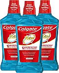 3 Pack 33.8 oz Colgate Total Mouthwash, Alcohol Free Mouthwash, Peppermint $6.80 (YMMV)