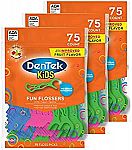3-Pack 75-Ct DenTek Kids Fun Flossers $4.86