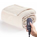 Sunbeam Heated Electric Throw Blanket 50" x 60" $29.88