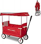 Radio Flyer 3 in 1 EZ Fold Wagon with Canopy - Red $55