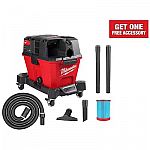 Milwaukee M18 FUEL 6 Gal. Cordless Wet/Dry Shop Vacuum with Filter, Hose, and Accessories $148
