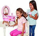 Disney Princess Vanity Style Collection Light Up and Style Vanity - Lights & Realistic Sound Styling Tools $35