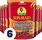 6-Pack 7 Ounce Sun-Maid Chocolate Covered Raisins Snacks $16.70