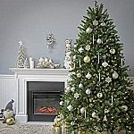 7.5-Ft National Tree Company Artificial Full Christmas Tree, Green, Dunhill Fir, Includes Stand $25.70 (Damaged Packaging)